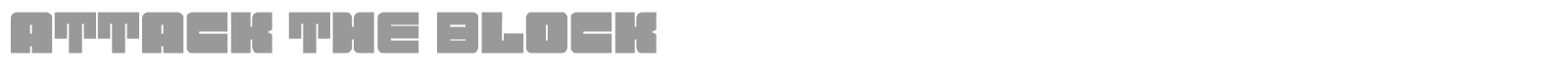Attack the Block font preview